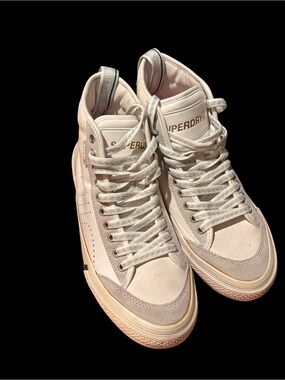 Superdry High-Top Sneakers in Beige